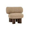 Arturo Timber Leg Occasional Chair - Caramel Weave - Chestnut