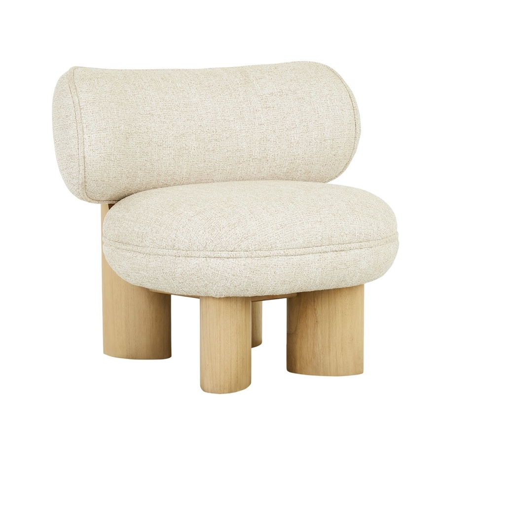 [ARTURO-TIMBER-LEG-OCCASIONAL-CHAIR-FIELD-NATURAL-MINDI-CH-ARTURO-TIM-OCC-NATURAL-MINDI] Arturo Timber Leg Occasional Chair - Field - Natural Mindi