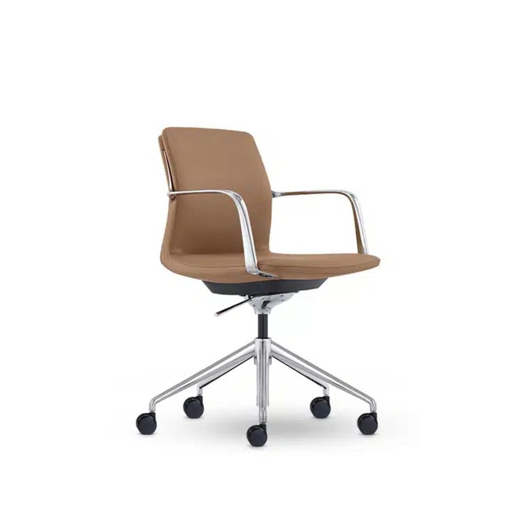 [baron-executive-leather-upholstery] Baron Executive Chair – Med-Back Leather Upholstery
