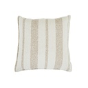 Aruba Amalfi Outdoor Square Cushion - Natural Awning Stripe