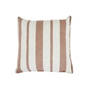 Aruba Amalfi Outdoor Square Cushion - Terracotta Awning Stripe