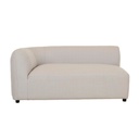 Aruba Curve 2 Seater Left Arm Sofa - Misty Grey