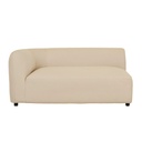 Aruba Curve 2 Seater Left Arm Sofa - Sand Dune