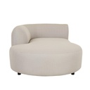Aruba Curve Left Chaise Sofa - Misty Grey