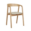 Inlay Upholstered Dining Armchair