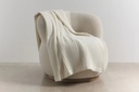 Wide Rib Angora & Merino Wool Throws
