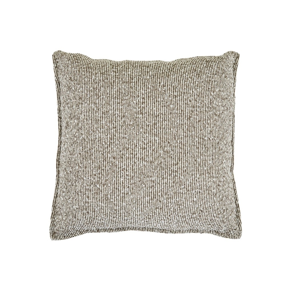 [ARUBA-TULUM-OUTDOOR-SQ-CUSHION-MOCHA-SPECKLED-CUS-ARUBA-TLM-OUT-50X50] Aruba Tulum Outdoor Square Cushion - Mocha Speckled
