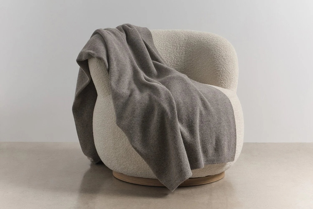 [8295617593584] Fine Rib Angora & Merino Wool Throws