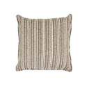 Aruba Whitehaven Outdoor Square Cushion - Mocha Nautical Stripe