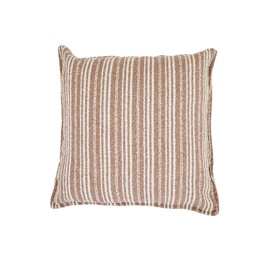[ARUBA-WHITEHAVEN-OUTDOOR-SQ-CUSHION-TERRACOTTA-NAUTICAL-STRIPE-CUS-ARUBA-WHV-OUT-50X50] Aruba Whitehaven Outdoor Square Cushion - Terracotta Nautical Stripe