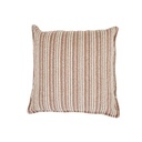Aruba Whitehaven Outdoor Square Cushion - Terracotta Nautical Stripe