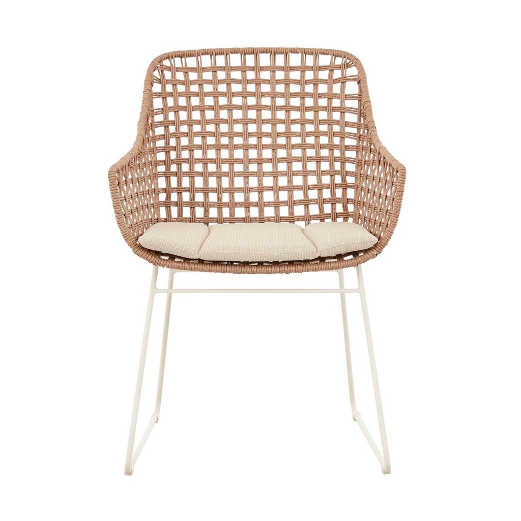 [ASPEN-LODGE-ARMCHAIR-SAFARI-WEAVE-IVORY-CH-ASPEN-LODG-ARM-IVORY] Aspen Lodge Dining Armchair - Safari Weave - Ivory
