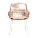Aspen Lodge Dining Armchair - Safari Weave - Ivory