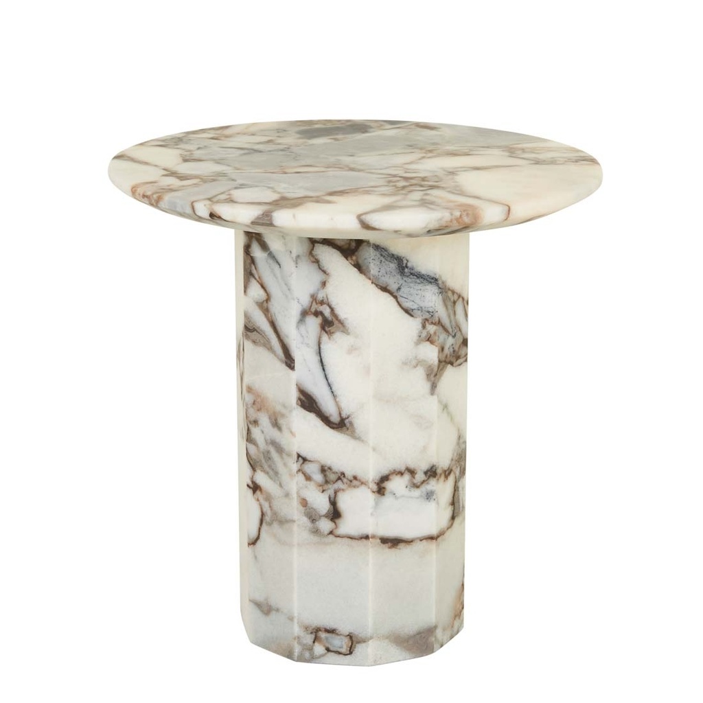 [ATLAS-DECAGON-SIDE-TABLE-MATT-OCEAN-MARBLE-LTO-ATLAS-DEC] Atlas Decagon Side Table - Matt Ocean Marble