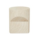 Atlas Pinnacle Side Table - Natural Travertine
