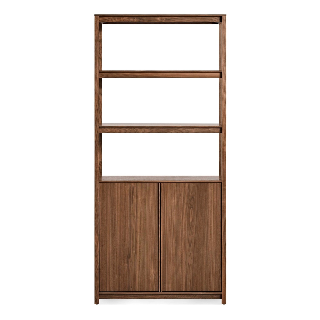 [OP1-TALLST-BK] Open Plan Tall Bookcase with Storage