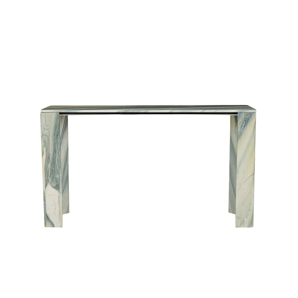 [ATLAS-SLAB-CONSOLE-TABLE-MARINE-MARBLE-CONS-ATLAS-SLAB] Atlas Slab Console Table - Marine Marble