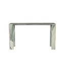 Atlas Slab Console Table - Marine Marble