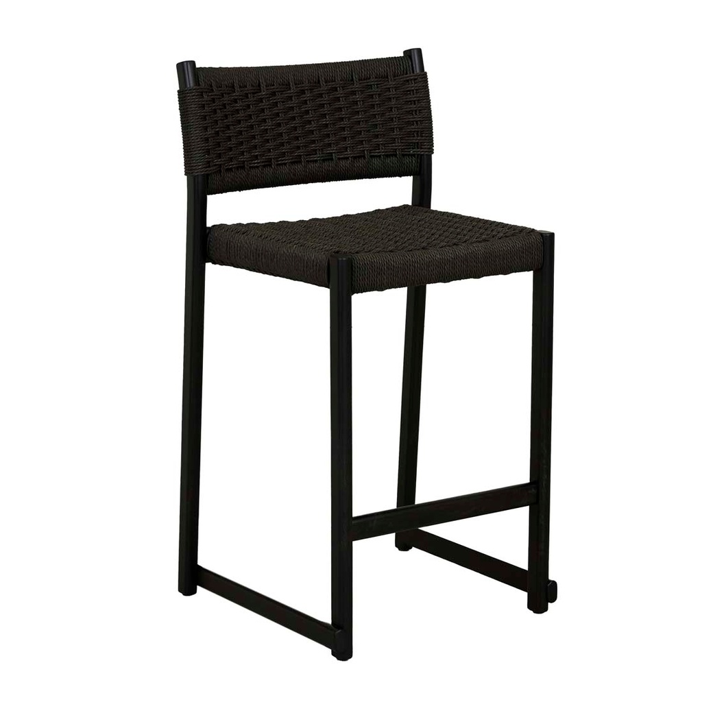 [ANTON-BARSTOOL-BLACK-PAPERCORD-BLACK-OAK-BS-ANTON-BLACK-OAK] Anton Barstool - Black Papercord - Black Oak