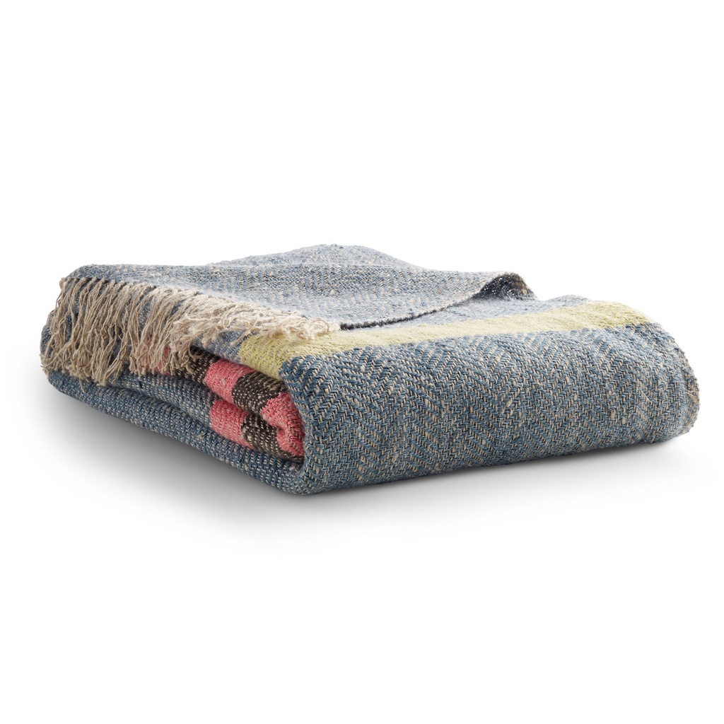 [LL1-THROW3-BL] Lovely Linen Throw