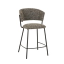 Mimi Barstool - Coffee Bean - Matt Black