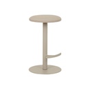 Plum Swivel Barstool - Lustrell Aura Natural - Matt Cashmere