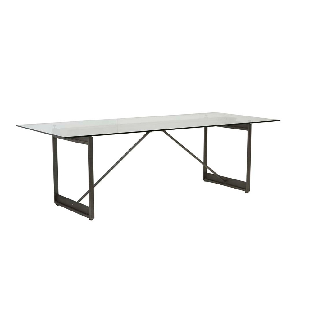 [BARNES-TRESTLE-DINING-TABLE-DISTRESS-WASH-DT8-BARNES-TRE-KIT] Barnes Trestle Dining Table - Distress Wash
