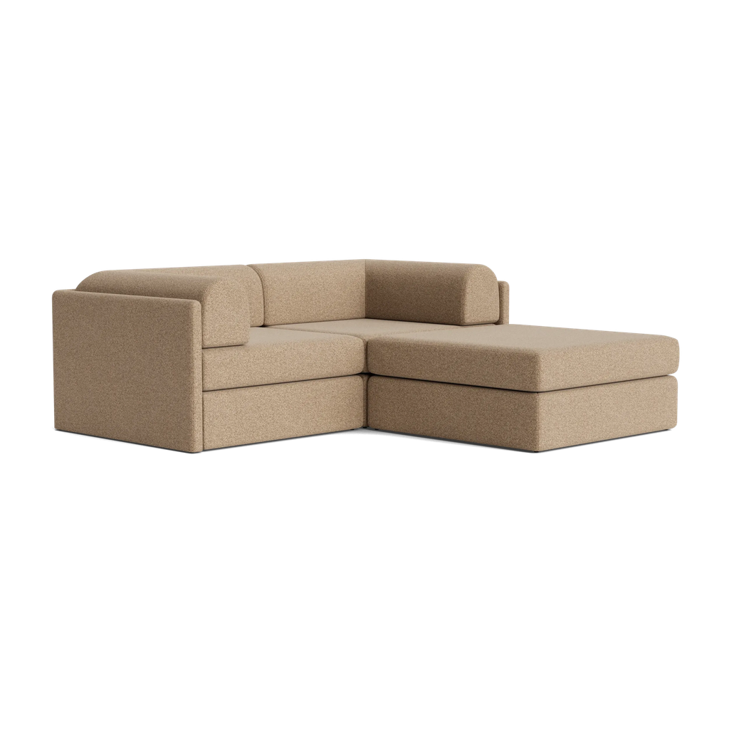 [DO-02-26-3CH-CO914] Addy 3 Seater Chaise Sofa - Copenhagen Espresso