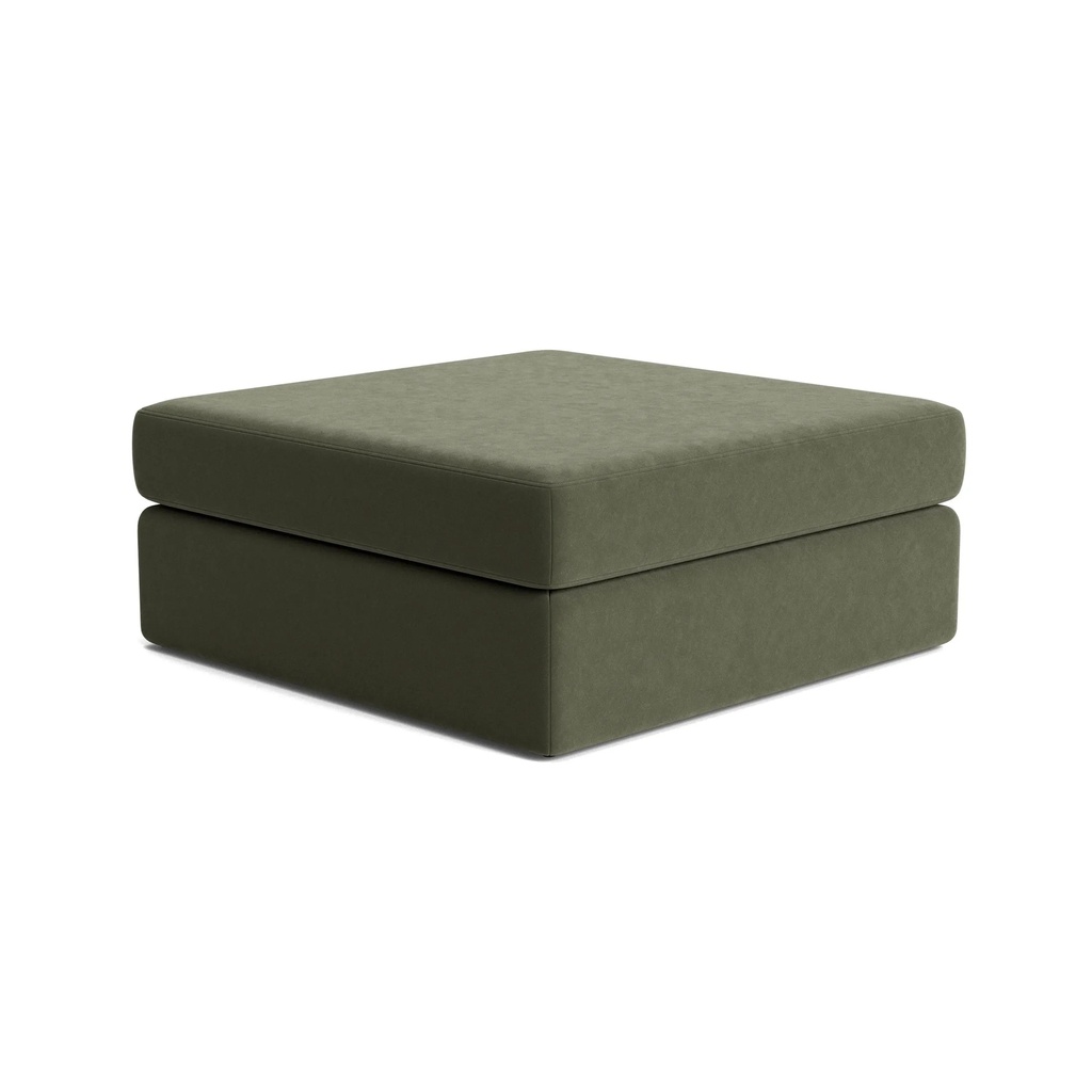 [DO-02-27-ED353] Addy Ottoman - Eden Leaf