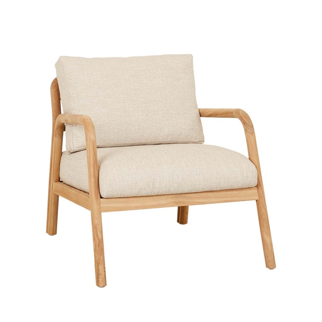 [BELLE-OUTDOOR-OCCASIONAL-CHAIR-STRAW-SUNPROOF-NATURAL-TEAK-CH-BELLE-OCC-NATURAL-TEAK] Belle Outdoor Occasional Chair - Straw Sunproof - Natural Teak