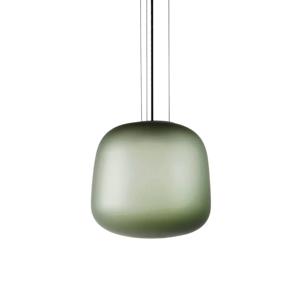 [CI-EBL0004S] AB Small Pendant - Frosted Smoke Grey/Green