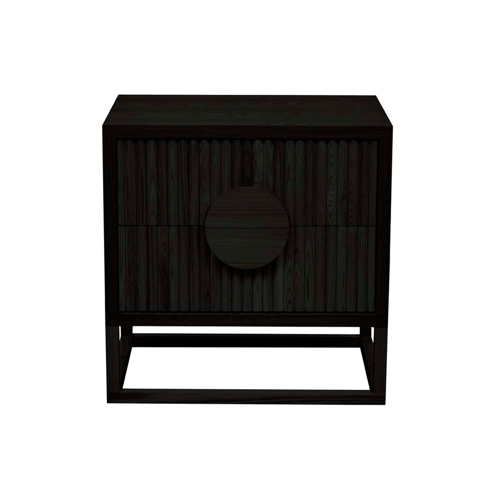 [BENJAMIN-RIPPLE-BEDSIDE-MATT-BLACK-SIDE-BEN-RIP] Benjamin Ripple Bedside - Matt Black