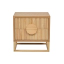 Benjamin Ripple Bedside - Natural Ash