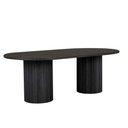 Benjamin Ripple Oval Dining Tables - Matt Black