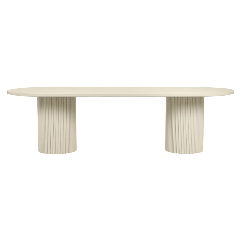 [BENJAMIN-RIPPLE-OVAL-DINING-TABLES-PUTTY-DT-BEN-RIP-OVL-X] Benjamin Ripple Oval Dining Tables - Putty