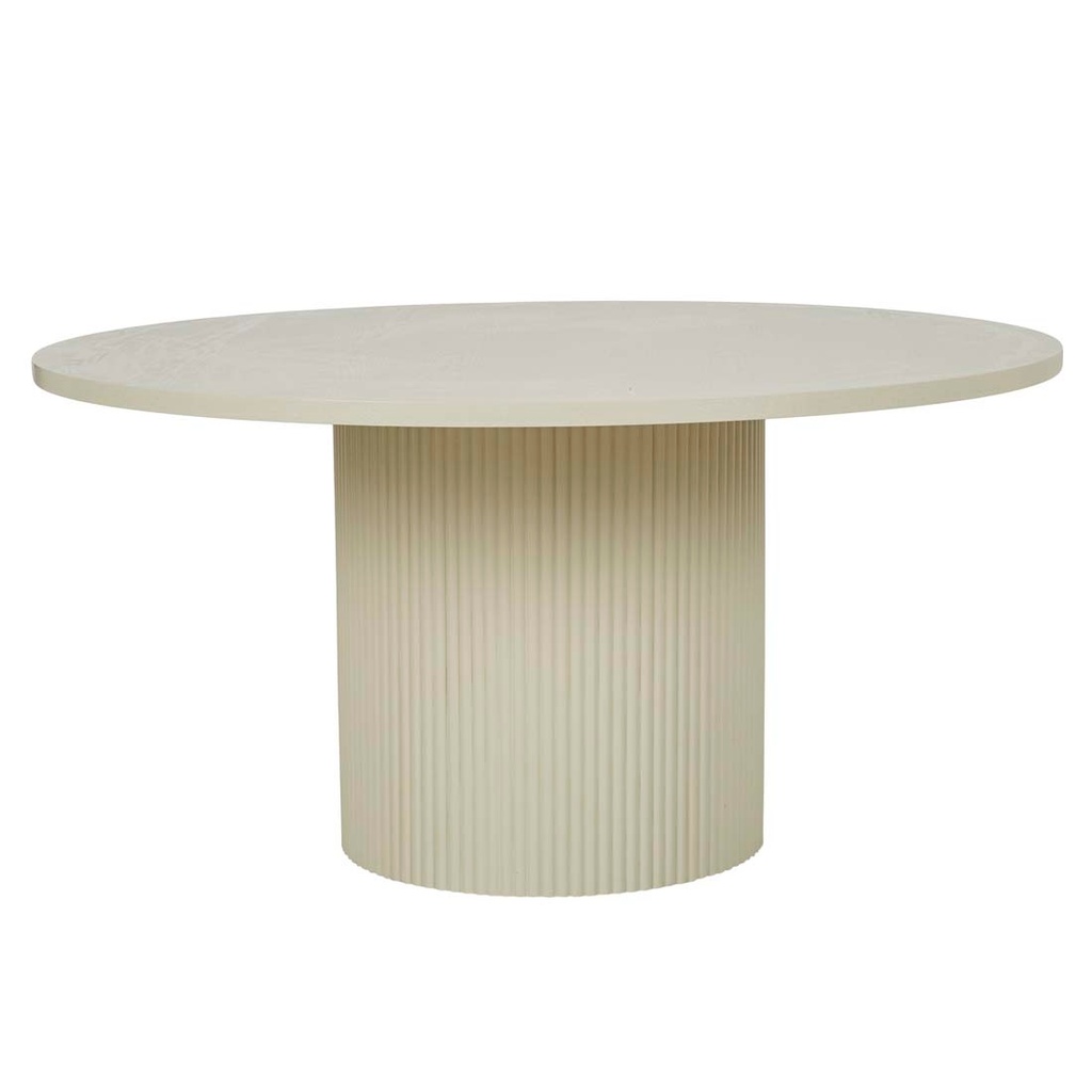 [BENJAMIN-RIPPLE-ROUND-DINING-TABLES-PUTTY-DT-BEN-RIP-RD-X] Benjamin Ripple Round Dining Tables - Putty