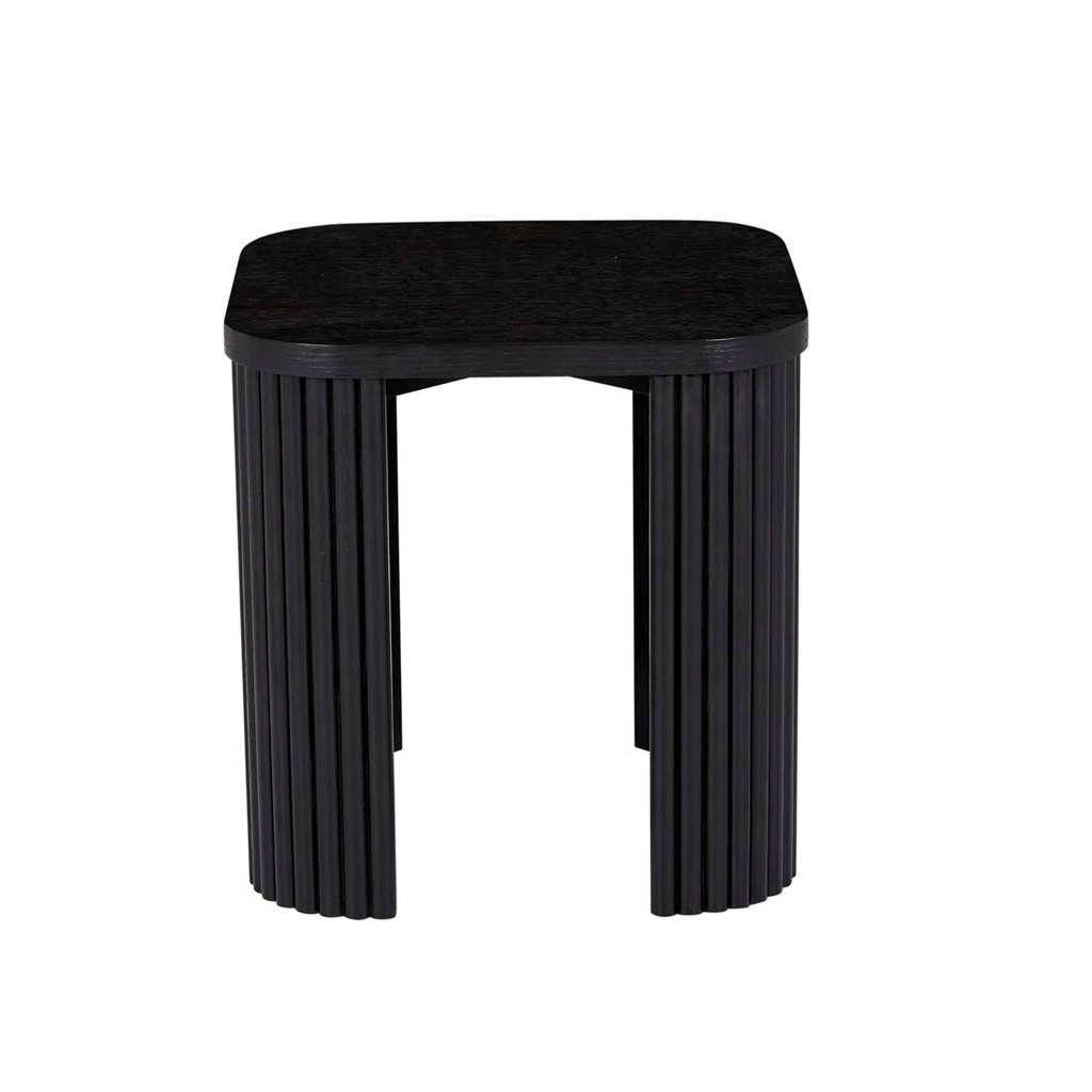 [BENJAMIN-RIPPLE-SIDE-TABLE-MATT-BLACK-LTS-BEN-RIP] Benjamin Ripple Side Table - Matt Black
