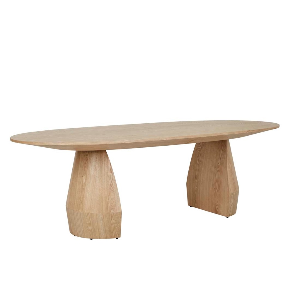 [BLOOM-OVAL-DINING-TABLE-NATURAL-ASH-DT-BLOOM-OVL-X] Bloom Oval Dining Table - Natural Ash