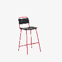 Bilbao Bar Stool with Backrest