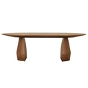 Bloom Oval Dining Table - Smoked Ash