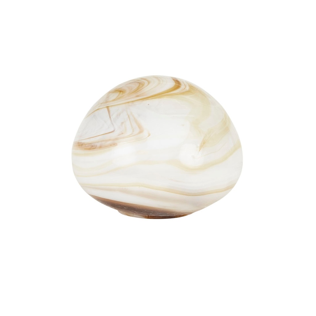 [BODEN-ELLIPSE-SCULPTURE-SMALL-AMBER-SWIRL-DEC-BOD-ELP-SCUL-SM] Boden Ellipse Sculpture Small - Amber Swirl