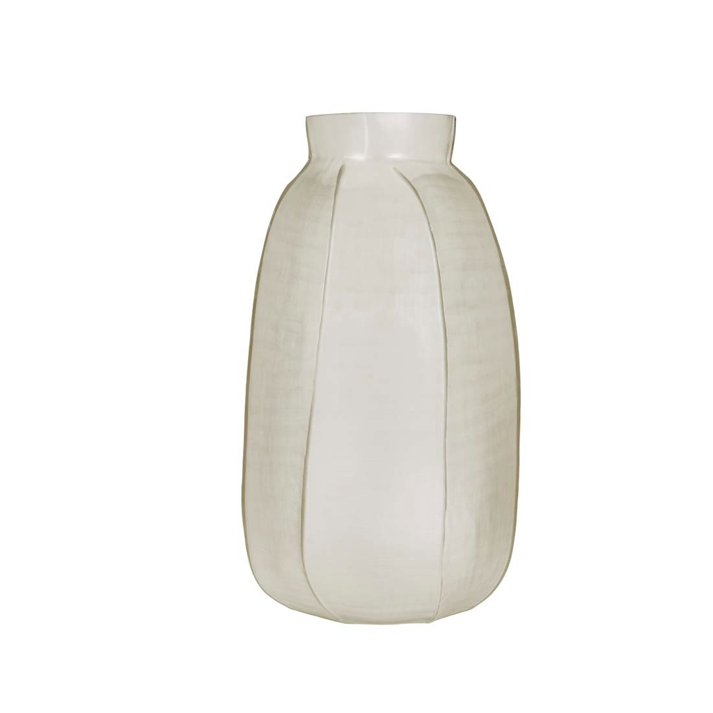 [BODEN-RIDGE-VASE-SNOW-DEC-BOD-RID-VASE-X] Boden Ridge Vase - Snow