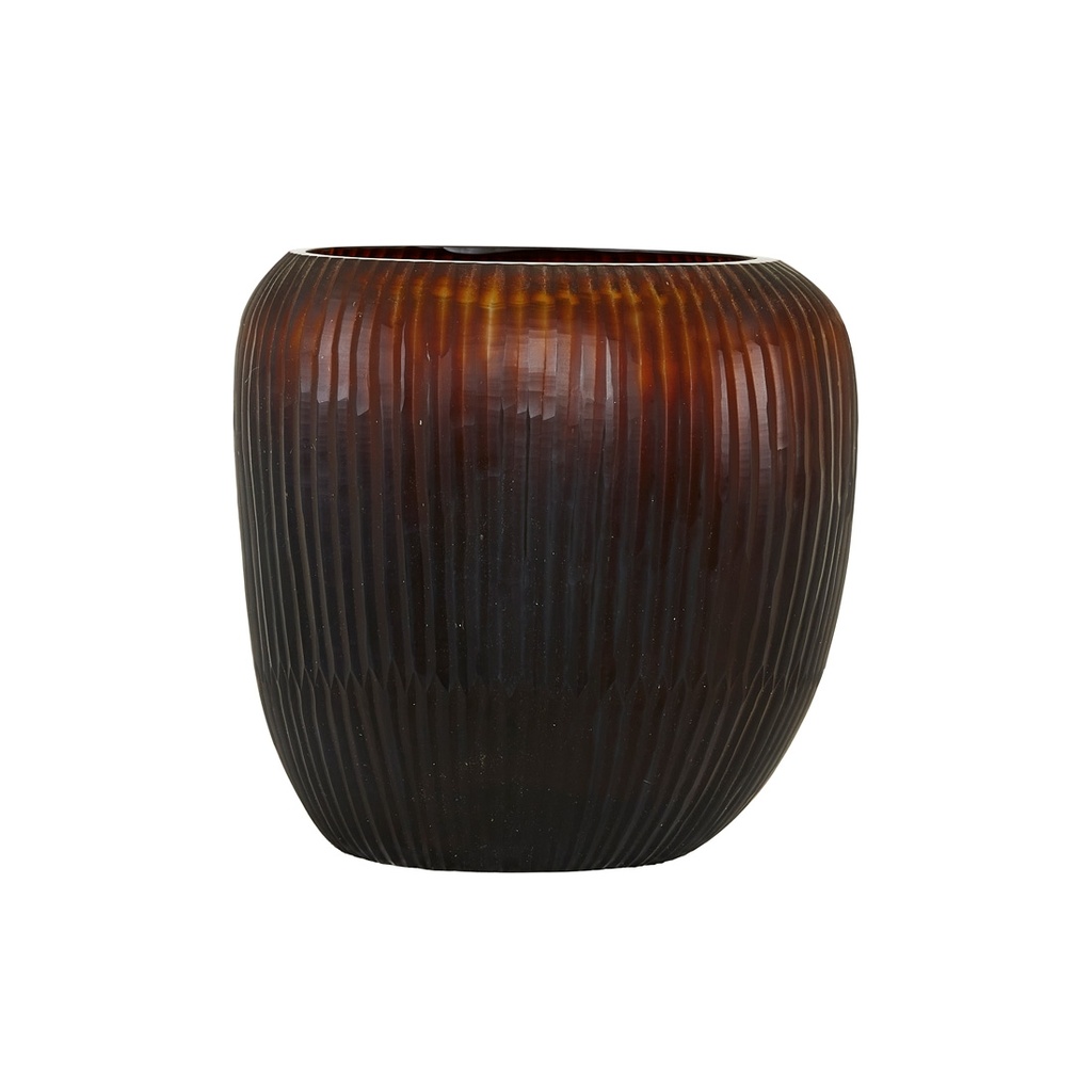 [BODEN-SORAYA-VASE-AMBER-DEC-BOD-SORA-VASE-X] Boden Soraya Vase - Amber