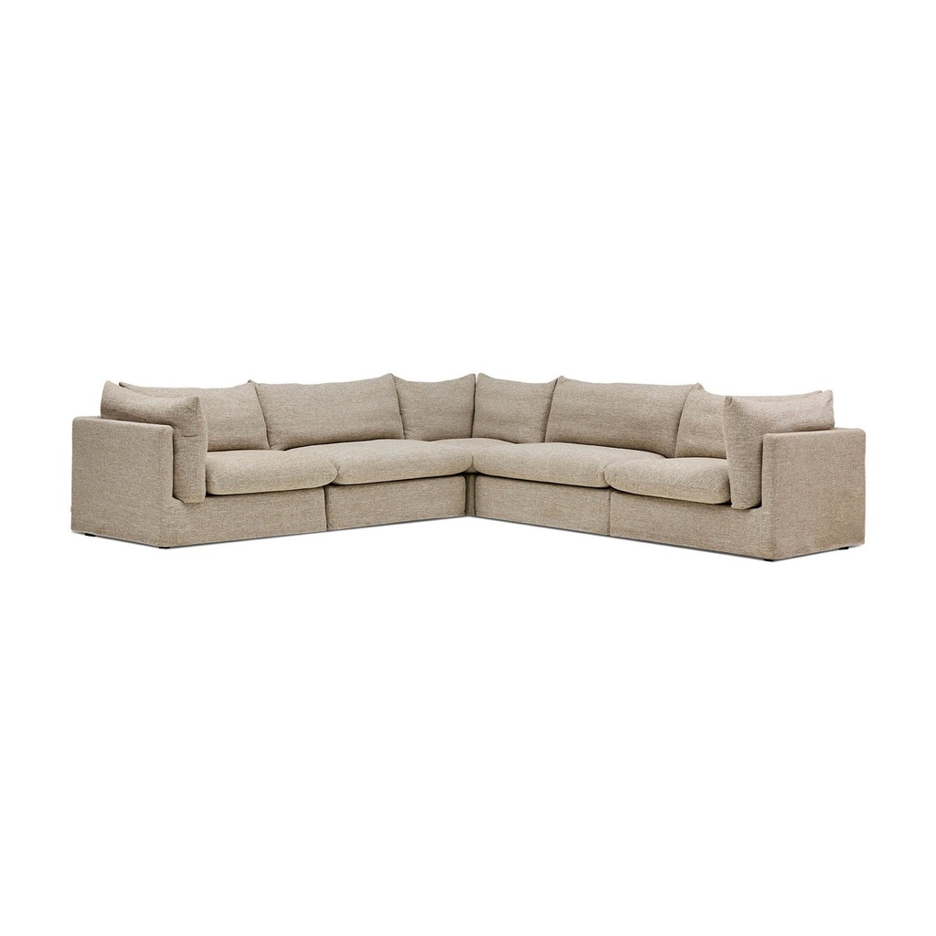 [F997] Mia Modular Sofa Husk 5 Seat Corner