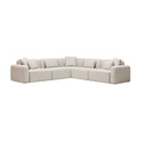 Paige Modular Sofa Oyster Weave 5 Seat Corner