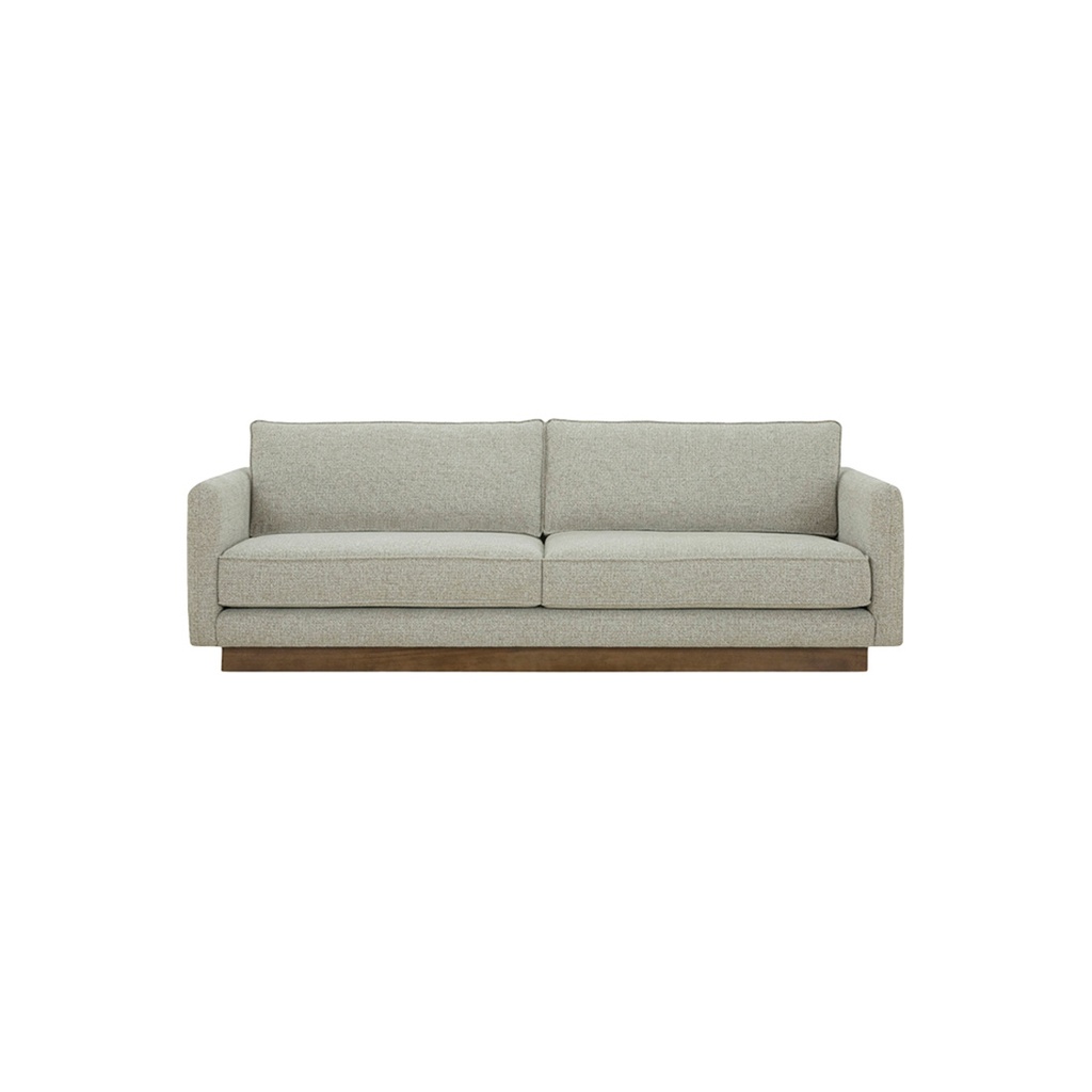 [CAMINO-LAYER-3-SEATER-SOFA-FROSTED-BEIGE-WALNUT-STAINED-SOF-CAM-LAY3S-WALNUT-STAINED] Camino Layer 3 Seater Sofa - Frosted Beige - Walnut Stained