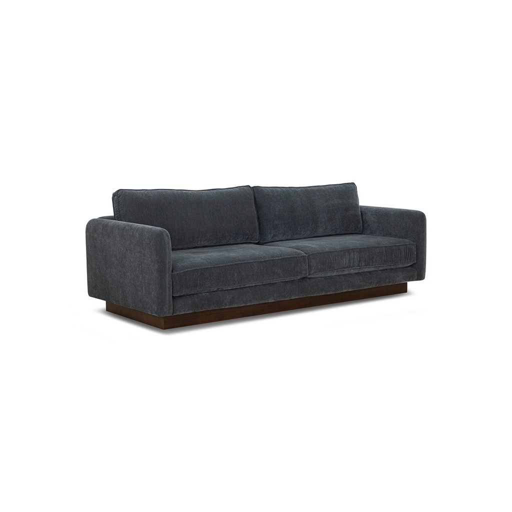 Camino Layer 3 Seater Sofa - Harbour - Walnut Stained