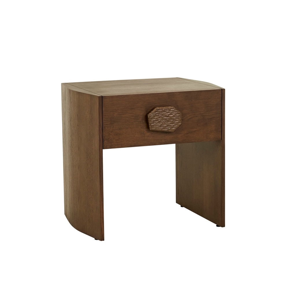 [CARVARA-ABSTRACT-BEDSIDE-MOCHA-OAK-SIDE-CARVA-ABS] Carvara Abstract Bedside - Mocha Oak
