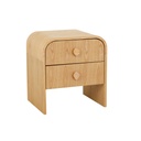 Chloe Pebble Bedside - Natural Ash