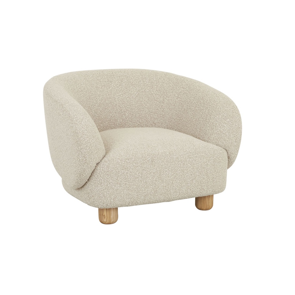 Flo Occasional Chair - Moonbeam - Natural Ash